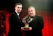 19 October 2007; Marc O Se of Kerry is presented with his Vodafone GAA All-Star award by Nickey Brennan, President of the GAA, during the 2007 Vodafone GAA All-Star Awards. Citywest Hotel, Conference, Leisure & Golf Resort, Saggart, Co. Dublin. Picture credit: Brendan Moran / SPORTSFILE