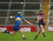 18 November 2007; Noreen Coen, Athenry, Galway, in action against Paula Bulfin, Cashel, Tipperary. All-Ireland Senior Camogie Club Championship Final, Athenry, Galway v Cashel, Tipperary, Gaelic Grounds, Co. Limerick. Picture credit: Stephen McCarthy / SPORTSFILE