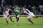 23 November 2007; Andy Dunne, Connacht, is tackled by Kieron Dawson, left, and Rory Best, Ulster. Magners League, Connacht v Ulster, Galway Sportsground, College Road, Galway. Picture credit; Oliver McVeigh / SPORTSFILE