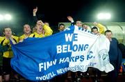 23 November 2007; Finn Harps players celebrate promotion to the eircom League of Ireland Premier Division after the final whistle. eircom League of Ireland Promotion / Relegation play-off, second leg, Waterford United v Finn Harps. RSC, Waterford. Picture credit; Matt Browne / SPORTSFILE