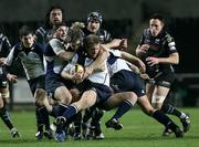23 November 2007; Luke Fitzgerald, Leinster, is tackled by Andrew Bishop, Ospreys. Magners League, Ospreys v Leinster, Liberty Stadium, Landore, Swansea, Wales. Picture credit: Steve Pope / SPORTSFILE