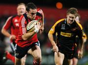 24 November 2007; Kieran Lewis, Munster, runs through to score his side's second try against Newport Gwent Dragons. Magners League, Munster v Newport Gwent Dragons, Musgrave Park, Cork. Picture credit; Brendan Moran / SPORTSFILE