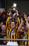 25 November 2007; John McEntee, Crossmaglen Rangers, holds aloft the Seamus McFerran cup. AIB Ulster Senior Club Football Championship Final, Crossmaglen Rangers, Armagh, v St. Gall's, Antrim. Pairc Esler, Newry, Co. Down. Picture credit; Oliver McVeigh / SPORTSFILE