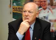 27 November 2007; Chairman of the Competitions Control Committee Jimmy Dunne speaking during a press briefing to announce details of the Master Fixtures Plan for 2008. Croke Park, Dublin. Picture credit; Caroline Quinn / SPORTSFILE