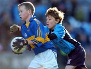 29 November 2007; Terry Sheridan, Scoil Mochta’s, in action against Fred Kenny, St. Mary's. Allianz Cumann na mBunscol Corn Matt Griffin Final, Scoil Mochta’s, Clonsilla v St. Mary’s, Booterstown. Croke Park, Dublin. Picture credit; Pat Murphy / SPORTSFILE