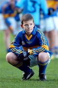 29 November 2007; Fergus Kavanagh, Scoil Mochta's, shows his disapointment at the final whistle. Allianz Cumann na mBunscol Corn Matt Griffin Final, Scoil Mochta's, Clonsilla v St. Mary's, Booterstown. Croke Park, Dublin. Picture credit; Pat Murphy / SPORTSFILE