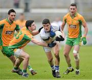 14 February 2015; Diarmuid Connolly, St Vincent's, in action against Michael Farragher, Martin Farragher and Ronan Steede, Corofin. AIB GAA Football All-Ireland Senior Club Championship, Semi-Final, Corofin v St Vincent's. O'Connor Park, Tullamore, Co. Offaly. Picture credit: Ray Ryan / SPORTSFILE