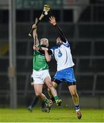 14 February 2015; Tom Condon, Limerick, in action against Tom Devine, Waterford. Allianz Hurling League, Division 1B, Round 1, Limerick v Waterford. Gaelic Grounds, Limerick. Picture credit: Diarmuid Greene / SPORTSFILE