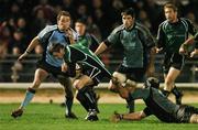 30 November 2007; Conor McPhillips, Connacht Rugby, is tackled by Kelly Brown, Glasgow Warriors. Magners League, Connacht Rugby v Glasgow Warriors, Sportsgrounds, Galway. Picture credit: Matt Browne / SPORTSFILE
