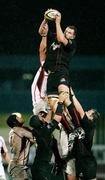 30 November 2007; Roland Reid, Edinburgh Rugby, wins a lineout from Matt McCullough, Ulster. Magners League, Ulster v Edinburgh Rugby, Ravenhill, Belfast, Co. Antrim. Picture credit: Oliver McVeigh / SPORTSFILE