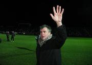 2 December 2007; Cork City manager Damien Richardson salutes the crowd after the match. FAI Ford Cup Final, Cork City v Longford Town, RDS, Ballsbridge, Dublin. Picture credit; Stephen McCarthy / SPORTSFILE