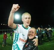 2 December 2007; Cork City's Liam Kearney celebrates with Dave Hill, assistant manager, after the game. FAI Ford Cup Final, Cork City v Longford Town, RDS, Ballsbridge, Dublin. Picture credit; Stephen McCarthy / SPORTSFILE
