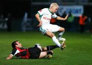 2 December 2007; Damien Brennan, Longford Town, in action against Liam Kearney, Cork City. FAI Ford Cup Final, Cork City v Longford Town, RDS, Ballsbridge, Dublin. Picture credit; Stephen McCarthy / SPORTSFILE