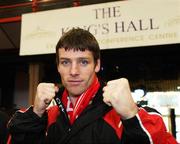 7 December 2007; John Duddy during the weigh-in for Saturday's Hunky Dorys Fight Night. Weigh-in for the Hunky Dorys Fight Night, Conference Centre, Kings Hall, Belfast, Co. Antrim. Picture credit: Oliver McVeigh / SPORTSFILE