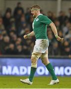 14 February 2015; Ireland's Jamie Heaslip leaves the pitch after picking up an injury. RBS Six Nations Rugby Championship, Ireland v France. Aviva Stadium, Lansdowne Road, Dublin. Picture credit: Ramsey Cardy / SPORTSFILE