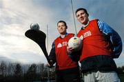 4 December 2007; Ballyboden and Dublin stars, David Curtin, left, and Colin Moran, pictured at the launch of the Opel Kit for Clubs Initiative at Ballyboden St. Endas GAA club. The initiative will see Opel Ireland supporting local GAA clubs all over the country with training kit. For further details visit www.opelkitforclubs.com Picture credit: Matt Browne / SPORTSFILE  *** Local Caption ***