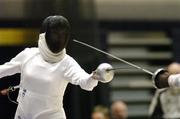 1 December 2007; Donn Donnelly, Ireland, in action during the final against Fiona Haldane, Northern Ireland. Irish Open Fencing Championships 2007, Womens Epee Individual, Dublin City University, Glasnevin, Dublin. Picture credit: Matt Browne / SPORTSFILE