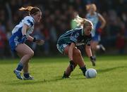 2 December 2007; Louise Stafford, Foxrock Cabinteely, Dublin, in action against Rita Boland, West Clare Gaels, Clare. VHI Healthcare All-Ireland Ladies Junior Club Football Championship Final, West Clare Gaels, Clare v Foxrock Cabinteely, Dublin, Toomevarra, Co. Tipperary. Picture credit: Brian Lawless / SPORTSFILE