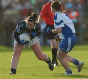 2 December 2007; Anne-Marie Murphy, Foxrock Cabinteely, Dublin, in action against Rita Boland, West Clare Gaels, Clare. VHI Healthcare All-Ireland Ladies Junior Club Football Championship Final, West Clare Gaels, Clare v Foxrock Cabinteely, Dublin, Toomevarra, Co. Tipperary. Picture credit: Brian Lawless / SPORTSFILE
