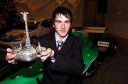 4 December 2007; Niall Quinn, winner of the Dunlop Sexton Trophy for Young Racing Driver of the Year, pictured after the The Dunlop Champions of Irish Motorsport Awards Lunch. Crowne Plaza Hotel, Santry, Dublin. Picture credit: Brian Lawless / SPORTSFILE