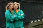 6 December 2007; Twin sisters Rebecca, left, and Charlotte Ffrench-O'Carroll at the press conference ahead of the Spar European Cross Country Championships which take place this Sunday in Toro, Spain. Westin Hotel, College Green, Dublin. Picture credit: Matt Browne / SPORTSFILE   *** Local Caption ***
