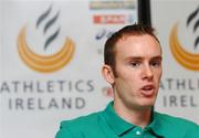 6 December 2007; Mark Christie, who will be competing in the mens U-23 event, at a press conference ahead of the Spar European Cross Country Championships which take place this Sunday in Toro, Spain. Westin Hotel, College Green, Dublin. Picture credit: Stephen McCarthy / SPORTSFILE  *** Local Caption ***