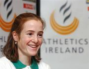 6 December 2007; Fionnuala Britton, who will be competing in the senior womens event, at a press conference ahead of the Spar European Cross Country Championships which take place this Sunday in Toro, Spain. Westin Hotel, College Green, Dublin. Picture credit: Stephen McCarthy / SPORTSFILE