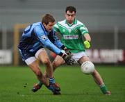 9 December 2007; Keith Scally, Tyrrelspass, in action against Ger Naughton, Moorefield. AIB Leinster Club Football Championship Semi-Final, Tyrrelspass, Co. Westmeath v Moorefield, Co. Kildare, Cusack Park, Mullingar, Co. Westmeath. Picture credit: David Maher / SPORTSFILE *** Local Caption ***