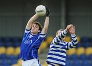 12 December 2007; Paul Devin, St Mel's, Longford, in action against Stephen Miller, Knockbeg College, Carlow. Leinster Colleges Senior Football Championship 'A', Round 1, St Mel's, Longford v Knockbeg College, Carlow, Pearse Park, Longford. Picture credit; Brian Lawless / SPORTSFILE