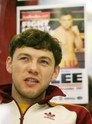 12 December 2007; Andy Lee at a press conference ahead of their Irish Super Middleweight title fight on Saturday. Andy Lee v Jason McKay Press Conference, Kronk Gym, Belfast, Co. Antrim. Picture credit; Oliver McVeigh / SPORTSFILE