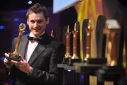 12 December 2007; 400m runner David Gillick with his award at the 50th Texaco Sportstars Awards. O’Reilly Hall, UCD, Dublin. Picture credit; Brendan Moran / SPORTSFILE *** Local Caption ***