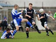 15 December 2007; Peter Thompson, Linfield, in action against Paddy McLaughlin, Newry City. Carnegie Premier League, Newry City v Linfield, The Showgrounds, Newry, Co. Down. Picture credit: Oliver McVeigh / SPORTSFILE