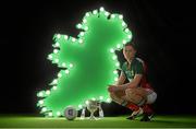 16 February 2015; In attendance at the announcement of EirGrid as the new title sponsor of the GAA Football U21 All-Ireland Championship at Croke Park is footballer Diarmuid O'Connor, Mayo. Croke Park, Dublin. Picture credit: Brendan Moran / SPORTSFILE