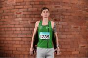 17 February 2015; Athlete Ciaran O’Lionaird, 1500m and 3000m, who was joined by fellow athletes Gerard O’Donnell, 60m, John Travers, 1500m and 3000m, and Kelly Proper, Long Jump, 60m and 200m, in attendance at the GloHealth Senior Indoor Championships Preview. Marker Hotel, Dublin. Picture credit: Pat Murphy / SPORTSFILE
