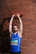 17 February 2015; Athlete Gerard O’Donnell, 60m hurdles, who was joined by fellow athletes John Travers, 1500m and 3000m, Ciaran O’Lionaird, 1500m and 3000m, and Kelly Proper, Long Jump, 60m and 200m, in attendance at the GloHealth Senior Indoor Championships Preview. Marker Hotel, Dublin. Picture credit: Pat Murphy / SPORTSFILE