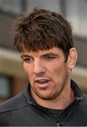 17 February 2015; Munster's Donncha O'Callaghan speaking during a press conference. University of Limerick, Limerick. Picture credit: Diarmuid Greene / SPORTSFILE