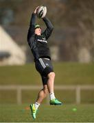 17 February 2015; Munster's Ian Keatley in action during squad training. University of Limerick, Limerick. Picture credit: Diarmuid Greene / SPORTSFILE