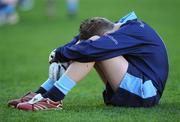 10 December 2007; Conor Byrne, St Brendan's, Artane, shows his disappointment after the final whistle. Allianz Cumann na mBunscol Finals, Corn Clann Gael, St Brendan's, Artane v St Cronan's, Brackenstown, Croke Park, Dublin. Picture credit: Pat Murphy / SPORTSFILE  *** Local Caption ***