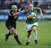 16 December 2007; Adrian Flavin, Connacht, is tackled by Andy Perry, Newcastle Falcons. European Challenge Cup, Pool 3, Round 4, Newcastle Falcons v Connacht, Kingston Park, Newcastle, England. Picture credit; Brendan Moran / SPORTSFILE *** Local Caption ***