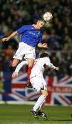 26 December 2007; William Murphy, Linfield, in action against Michael Halliday, Glentoran. Carnegie Premier League, Glentoran v Linfield, The Oval, Belfast, Co. Antrim. Picture credit: Oliver McVeigh / SPORTSFILE