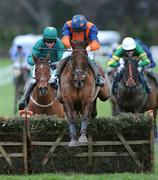 27 December 2007; Whatuthink, with Conor O'Dwyer up, jumps the last on their way to winning the Paddypower.com Future Champions Novice Hurdle. Leopardstown Racecourse, Leopardstown, Dublin. Picture credit: Matt Browne / SPORTSFILE