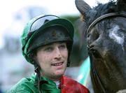 27 December 2007; Ross Geraghty with Newbay Prop after winning the Paddy Power Steeplechase, Leopardstown Racecourse, Leopardstown, Dublin. Picture credit: Matt Browne / SPORTSFILE