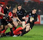 27 December 2007; Danny Riordan, Connacht, is tackled by Niall Ronan, Munster. Magners League, Munster v Connacht, Musgrave Park, Cork. Picture credit; Brendan Moran / SPORTSFILE