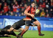 27 December 2007; Tony Buckley, Munster, is tackled by Conor O'Loughlin, Connacht. Magners League, Munster v Connacht, Musgrave Park, Cork. Picture credit; Brendan Moran / SPORTSFILE