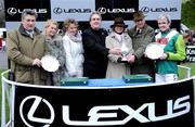 28 December 2007; Jockey Ruby Walsh, right, and trainer Paul Nicholls, left, with the winning connections of Denman and sponsors after winning the Lexus Steeplechase. Leopardstown Racecourse, Leopardstown, Dublin. Photo by Sportsfile