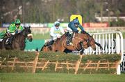 29 December 2007; Al Eile, with Timmy Murphy up, clears the last ahead of eventual second, Hardy Eustace, Conor O'Dwyer up, and third placed Jazz Messenger, Paul Carberry up, left, on the way to winning The Bewleyshotels.com December Festival Hurdle. Leopardstown Racecourse, Leopardstown, Dublin. Picture credit; Brian Lawless / SPORTSFILE