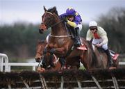31 December 2007; Splurge, with Tommy Molloy up, clears the last ahead of the field on their way to winning the Martinstown Opportunity Handicap Hurdle. Punchestown Races, Punchestown Racecourse, Co. Kildare. Picture credit; Pat Murphy / SPORTSFILE