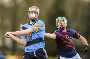 18 February 2015; Jack O'Connor, UCD, in action against Conor Martin, UL. Independent.ie Fitzgibbon Cup Quarter-Final, UL v UCD. University of Limerick, Limerick. Picture credit: Diarmuid Greene / SPORTSFILE