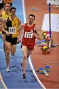 18 February 2015; Conor Bradley, City of Derry, competes in the Deloitte Mile during the AIT International Arena Grand Prix. Athlone Institute of Technology International Arena, Athlone, Co. Westmeath. Picture credit: Cody Glenn / SPORTSFILE