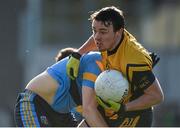 20 February 2015; Conor Moynagh, DCU, in action against Matt O'Hanlon, UCD. Independent.ie Sigerson Cup, Semi-Final, UCD v DCU. Mardyke, Cork. Picture credit: Matt Browne / SPORTSFILE